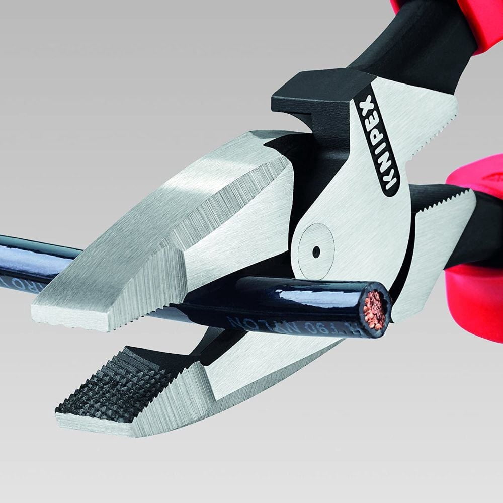 Knipex Linemans Pliers Plastic Coated Handle 240Mm