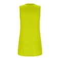 thumbnail image 5 of Tank Tops for Women Sleeveless Square Neck Solid Color Loose Casual T-shirt Yellow S, 5 of 6
