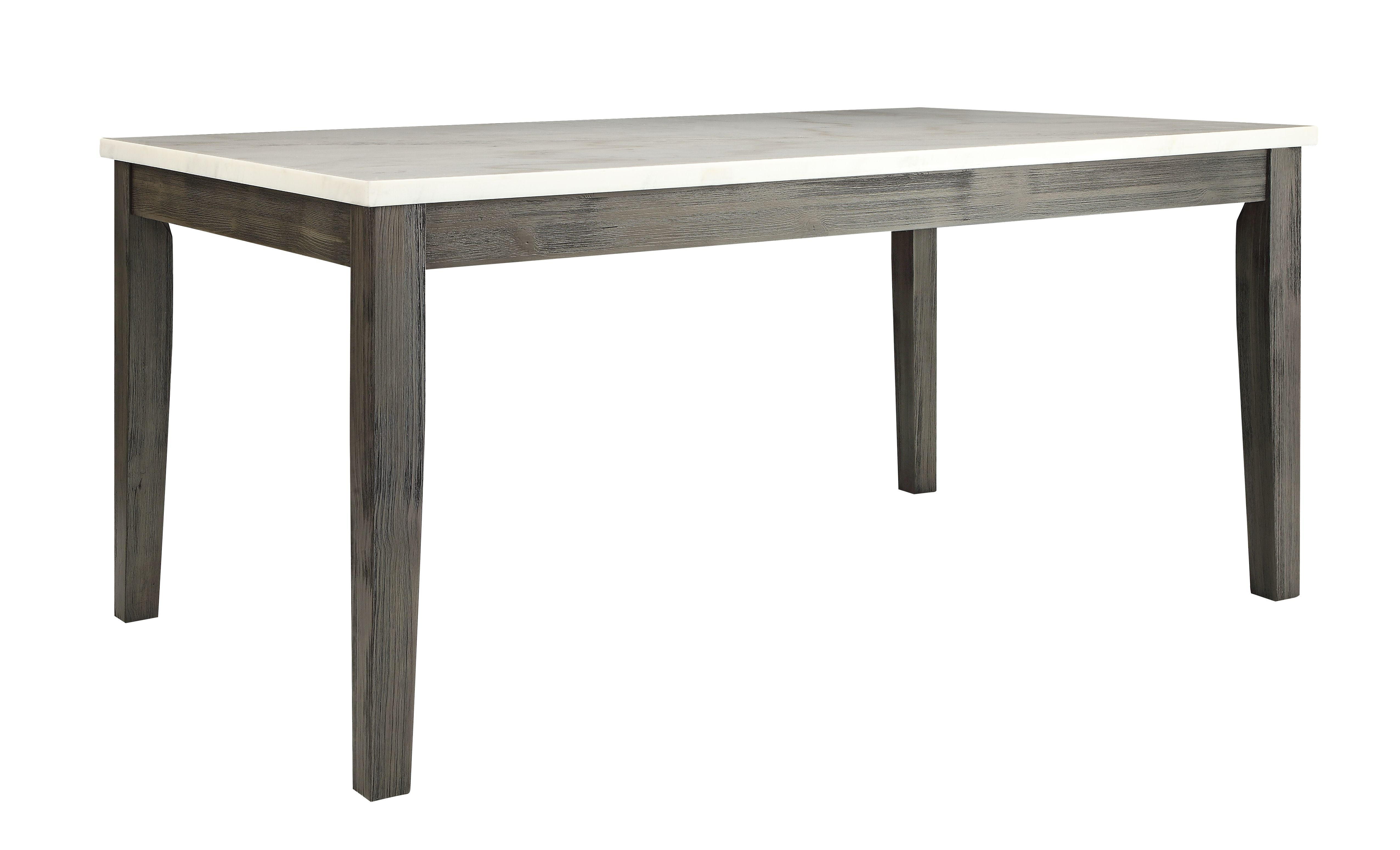 ACME Merel Rectangular Dining Table in Marble and Gray Oak