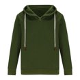 thumbnail image 2 of Ediodpoh Sweat à Capuche à Manches Longues pour Hommes, Design Mode Printemps et Automne, Sweat à Capuche Décontracté Extérieur à Fermeture Éclair, Chandails en Molleton pour Hommes Vert G, 2 of 8