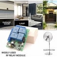 thumbnail image 5 of Interruptor de control remoto universal, AC 230V/220V 10A 4CH 433Mhz Receptor de relé RF con 2 transmisores para motor, puerta de garaje, luz, cortina eléctrica, interruptor de bricolaje THISNDE, 5 of 5