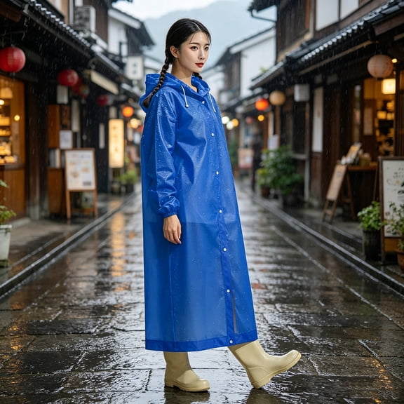 Kieccall One Piece Waterproof Rain Suit for Adult Wear Gift