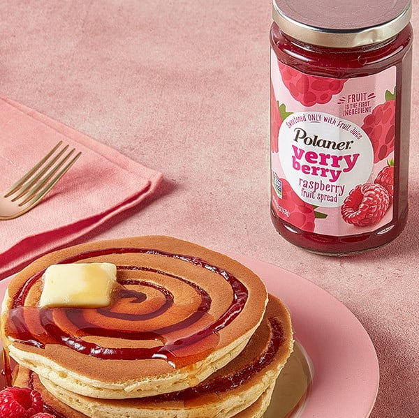 (3 pack) Polaner Verry Berry Raspberry Preserves, 15.25 oz Jar