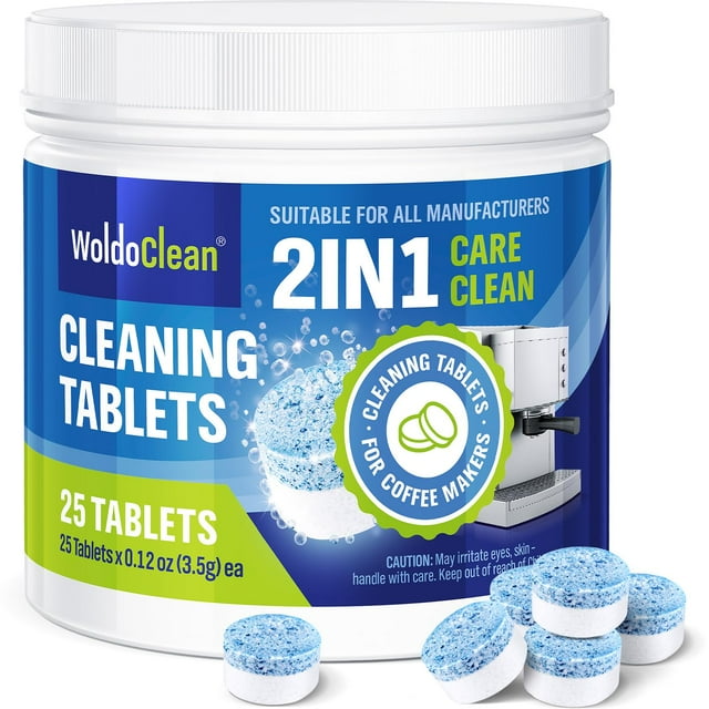 Tabletas limpiadoras WoldoClean 2-Phase para espresso 25 tabletas