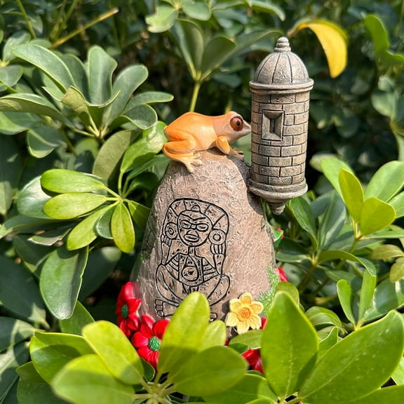 Puerto Rico Coqui Frog Resin Figurine - Blue, Taino Art Decor Gift