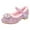 Pink, variant on LUOGENLI Jazz Shoes for Girls Size 4 Children Warm Thick Heeled Shoes with Soles Fashionable Princess Casual Flat Shoes with Diamonds Girls Shoes Size 2.5 Girls Shoes Size 13.5 32