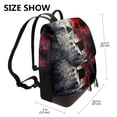 thumbnail image 2 of Yiaed Red And White Screaming Demon Skull Print Laptop Backpack for Women Slim Computer Bag Work Travel College Backpack Purse Fits 14 Inch Notebook, 2 of 4