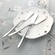 thumbnail image 3 of Juego de 6 cuchillos para mantequilla, a prueba de herrumbre, cuchillos para mesa, cuchillos para mantequilla resistentes, cuchillo de comedor de acero inoxidable, cubiertos para carne de postre, 3 of 5