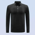thumbnail image 2 of hotojiny Long Sleeve Shirts for Men Classic Solid Color Golf Shirts Stretchy Work Athletic Casual Collared Tops, 2 of 5