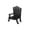 A001- Black, variant on Miniature Adirondack Beach Chair Figurine, Black Wooden Mini Beach Chair Decor, Small Rustic Accent Piece for Home Living Room Table Desk Decor, Single Pack