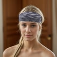thumbnail image 2 of Unique Bargains 1 Pc Colorful Headband for Yoga Navy Blue White, 2 of 6
