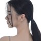 thumbnail image 5 of Pendientes de clip de cadena larga, pendientes colgantes de plata de ley 925, joyería minimalista hecha a mano para mujer, 5 of 5