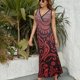 thumbnail image 3 of Paisley Print Vestido Sin Mangas Para Mujer, Traje De, Ropa De Cumpleaños, Verano, 3 of 5