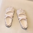 thumbnail image 5 of WNVMWI Summer Toddler Shoes Girls Mesh Dress Shoe Kids Mary Jane Flats Toddlers for Wedding Party Holiday Wear Rose Gold Size 9, 5 of 7