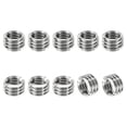 thumbnail image 1 of PATIKIL Adaptateurs de Filetage Manchon Écrou Réducteur, 10 Pcs M8*1.25 Mâle à M6*1 Femelle Écrou de Réparation Vis Réducteur Conversion Acier Inoxydable Fixation 5mm, 1 of 7