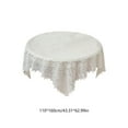 thumbnail image 3 of Home Essentials, Machine Washable, Shabby Chic, Vintage Tablecloth or Overlay 43x63in, Vintage Lace Cream, 3 of 7