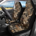 thumbnail image 2 of Uorisanigo Camo Hunting Deer Car Seat Covers Waterproof Front Seat Covers Elastic Fabrics Anti-Slip Back Fabric Easy to Install Suitable for Cars, SUV and Trucks, 2 of 7
