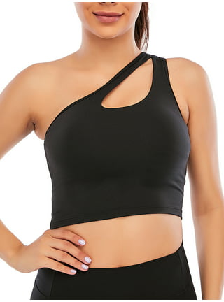 SFIT Sports bra Fitness Top for women gym Sexy One Shoulder