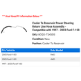 thumbnail image 2 of Cooler To Reservoir Power Steering Return Line Hose Assembly - Compatible with 1997 - 2003 Ford F-150 1998 1999 2000 2001 2002, 2 of 2