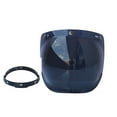thumbnail image 2 of Motorcycle - -Scratch Lens Retro Bubble Visor Wind Lens Universal for Standard 3-Snap Open Face, 2 of 7