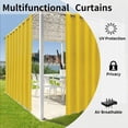 thumbnail image 4 of Rideaux Intérieurs Extérieurs pour Patio \ Panneau de Rideau à Oeillets Bloquant le Soleil pour Intimité, Rideaux Résistants aux Intempéries pour Gazebo, Véranda avant, Pergola, Kaki G x H Panneau, 4 of 8