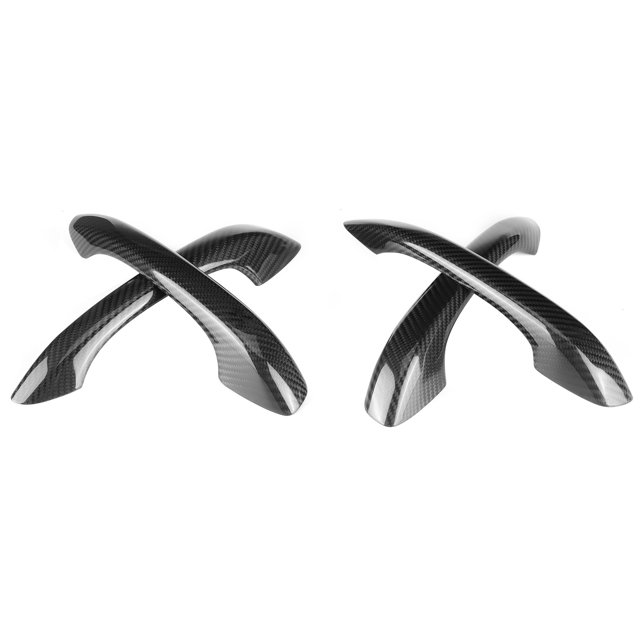 Cergrey Couvercle de Poignée de Porte 4pcs en Fibre de Carbone Couvercle de Poignée de Porte de Garniture de Modification de Voiture pour Macan 20142020
