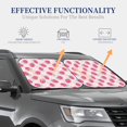 thumbnail image 7 of Picia Floral Strawberr 2 Piece Car Windshield Sun Shade Foldable | Foldable Sun Shield for Front Window Blocks UV Rays and Keeps Your Vehicle Cool-, 7 of 7