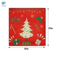 thumbnail image 3 of Deago Christmas Pillow Covers 18x18 Inch Christmas Decorations Holiday Decorative Throw Pillowcase Snowflake Linen Cushion Case for Home Decor, 3 of 7