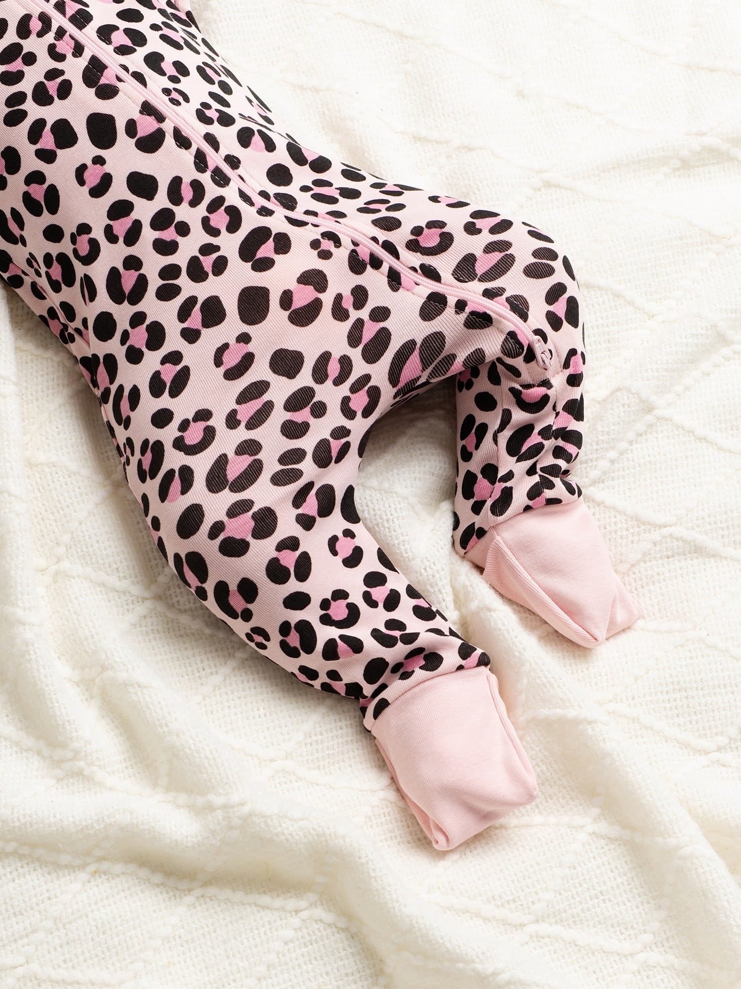 M+A by Monica + Andy Organic Cotton Gender Neutral Long Sleeve Baby One-Piece Pajama, Sizes Newborn - 24 Months