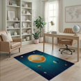 thumbnail image 2 of ODIKA System Galaxy Celestial Bodies Orbital Path Astronomy Poster Stain Resistant Low Profile for Dorm Room, Small Living Apartment, 2 of 7