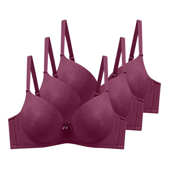 Mrzvby Full Coverage Bras for Women Steel Ring Support Bra Women's Solid Color Maternity Sleeping Underwear WIth Underwear Women Daily Bra
