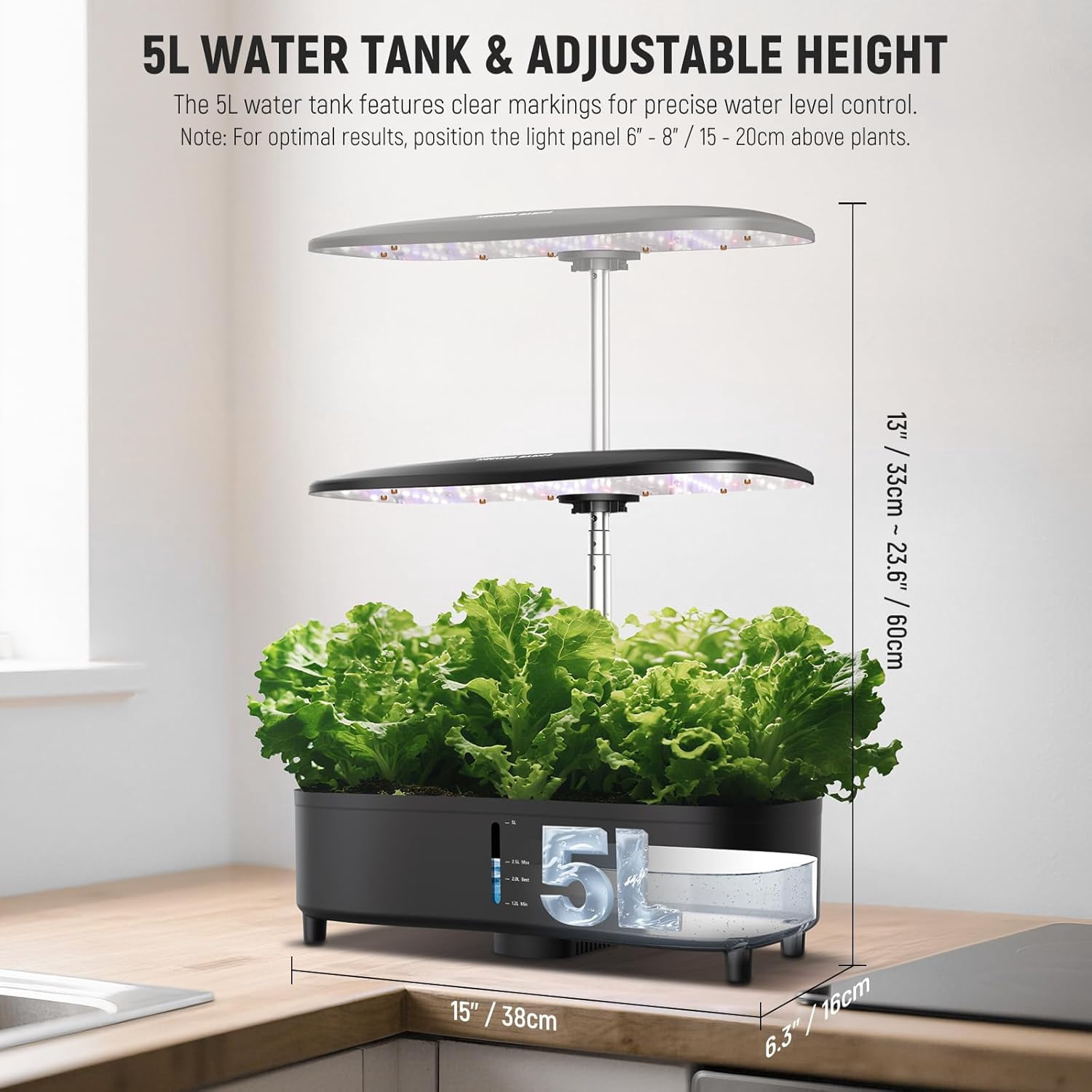 Sun System Indoor Vegetable Plant Lamp, 150W Hydroponic Grow Light