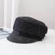 thumbnail image 2 of Sombrero de lengua Retro salvaje de lana de hilo de red de punto de onda de otoño e invierno informal de moda para mujer Fridja  nalpqowj940, 2 of 3