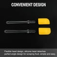 thumbnail image 3 of 2pcs Kitchen Utensils Flexible Silicone Spatula Heat Resistant Rubber Scraper Cooking Baking Yellow, 3 of 7