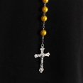 thumbnail image 3 of Fashion Vintage Cross Necklace Rosary Beads Chain Jesus Crucifix Virgin Mary Pendant Chain Jewelry Necklace, 3 of 5