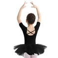 thumbnail image 3 of Zaldita Kids Girls Ballet Dance Tutu Dress Gymnastics Leotard with Tulle Mesh Skirt Ballerina Outfit Black 10-12, 3 of 7