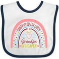 thumbnail image 3 of Inktastic Handpicked for Earth by My Grandpa in Heaven Rainbow Boys or Girls Baby Bib, 3 of 4