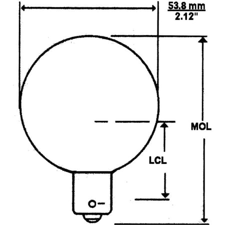 Cometic Replacement - Camco 54706 Replacement 20-99 Cosmetic Frosted Light Bulb, Box of 10