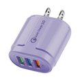 thumbnail image 2 of 3 puertos Fast Quick Charge 3.0 USB Hub Cargador de pared 3.0A Adaptador de corriente Enchufe de EE. UU., 2 of 2