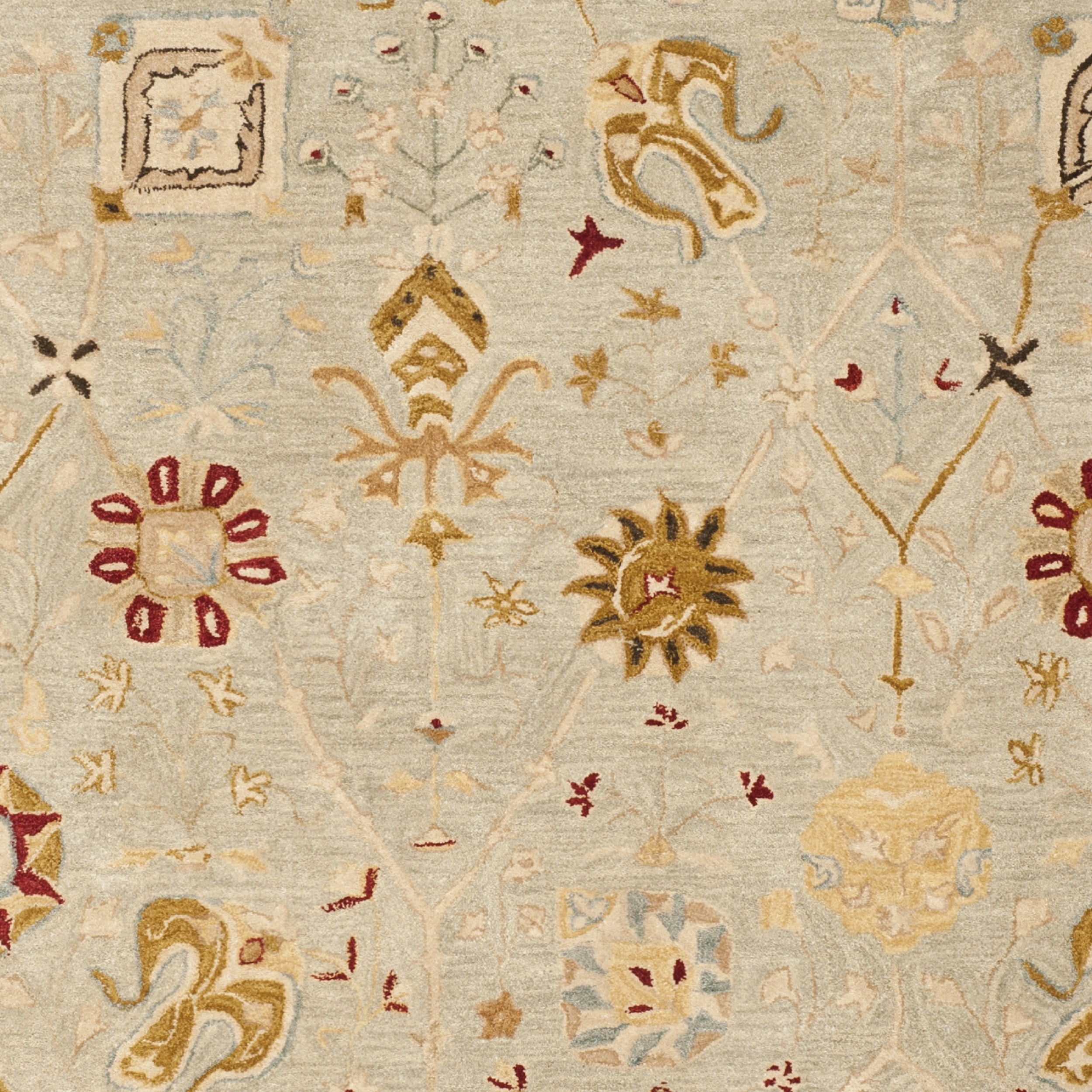SAFAVIEH Anatolia Scott Traditional Wool Area Rug, Taupe/Beige, 10' x 14'