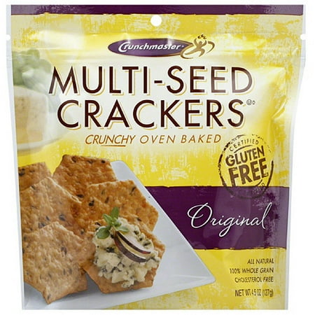 Crunchmaster Multi-Seed Original Crackers, 4.5 oz, (Pack of 12)