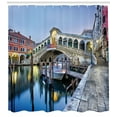 thumbnail image 3 of Ambesonne Venice Shower Curtain, Morning Twilight Urban, 69"Wx70"L, Grey Blue Cinnamon, 3 of 3