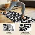 thumbnail image 4 of Black White Tie Dye Mandala Pattern Hot Yoga Mat Towel Non Slip for Hot Yoga - Quick-Drying Yoga Mat Cover with 4 Corner Pockets with Travel Bag - Hot Yoga Towel Non Slip 70"x26", 4 of 6