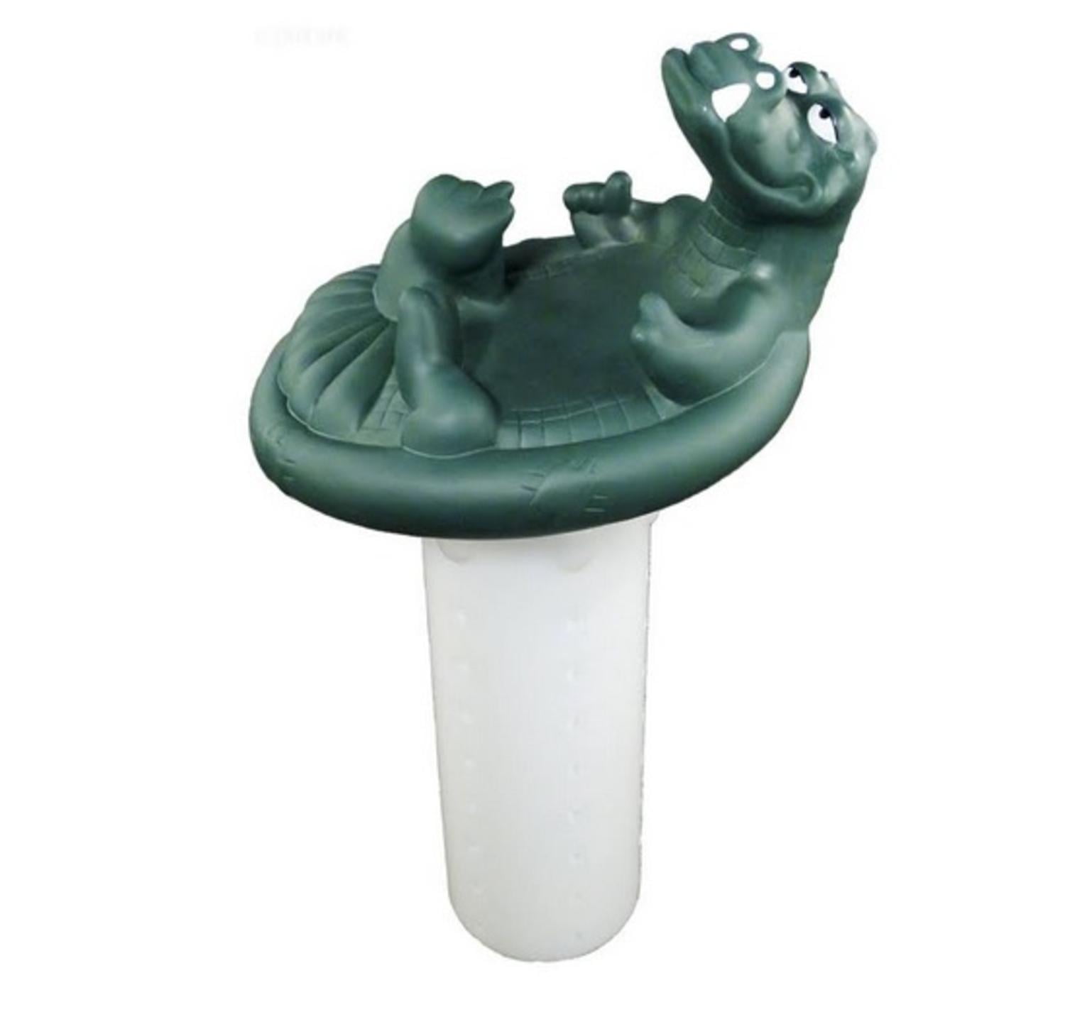 Floating Green Alligator Swimming Pool Chlorine Dispenser