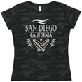 thumbnail image 3 of Inktastic San Diego California Cute Surfing Women's T-Shirt, 3 of 5