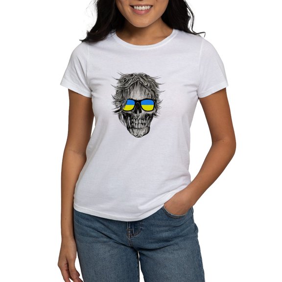 CafePress - Cool Ukraine Flag Ukrainian Pride Native H T Shirt - Women's Classic T-Shirt