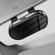 thumbnail image 1 of Caja de almacenamiento para gafas de sol, organizador de visera de coche, práctico organizador de visera para hombres y mujeres, caja protectora. Negro Plata, 1 of 10