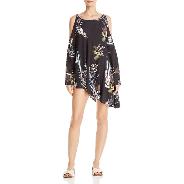 Free People Womens Clear Skies Shift Vestido, Negro, Grande Free People Cambio