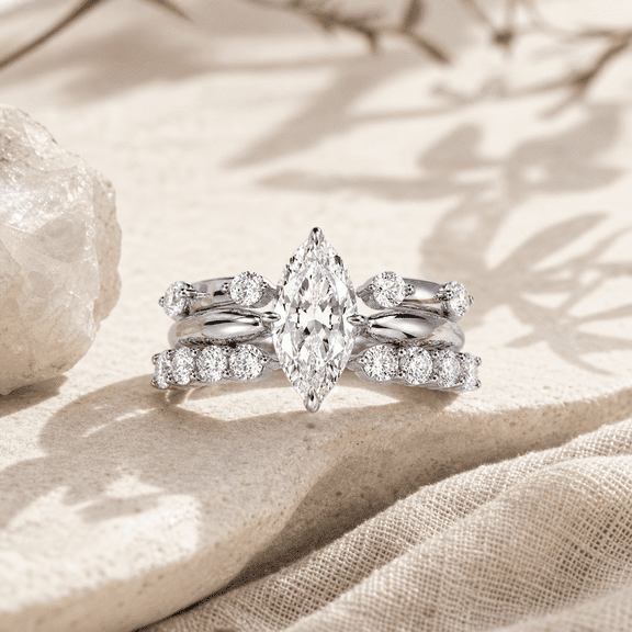 3PCS Adjustable CZ Stackable Rings for Women, Silver Tone Copper Layered Ring Set
