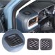 thumbnail image 2 of Car Center Console Dashboard Side Air Vent Outlet Frame Cover Trim for 2022 2023 Accessories, Matte Black, 2 of 5